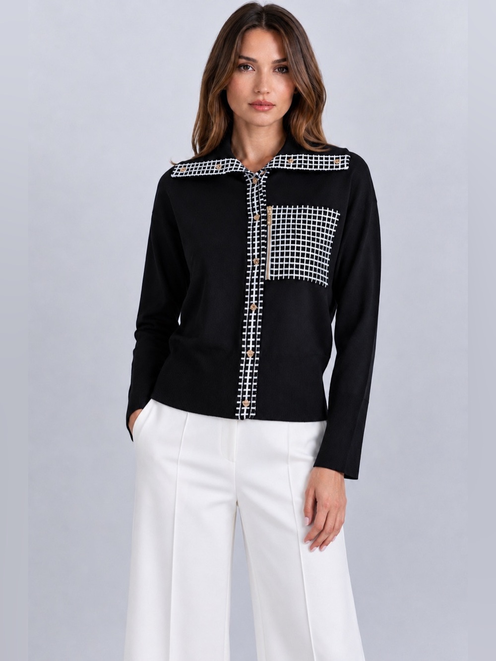 New Aleeza Paris Refined Knit Bomber Jacket – Size XS - Picture 1 of 7